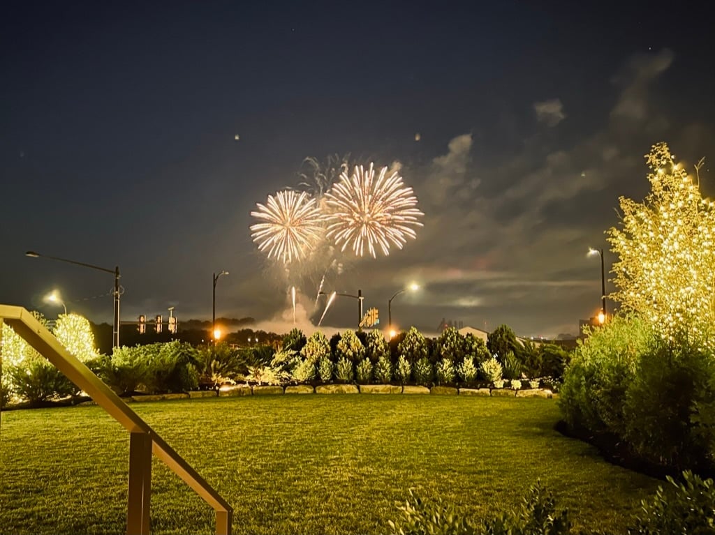Fireworks from Wilbur Mansion