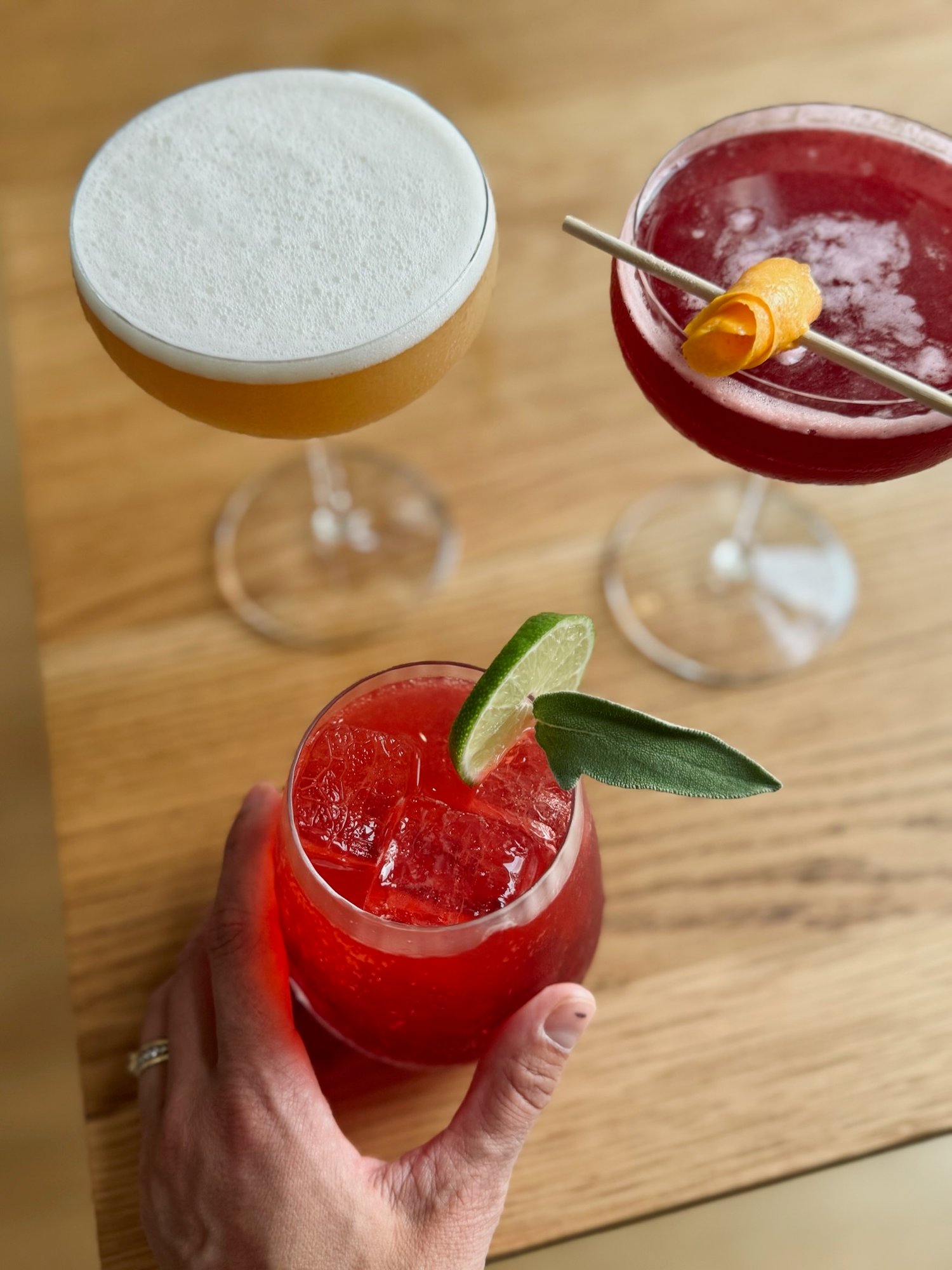 Group of cocktails