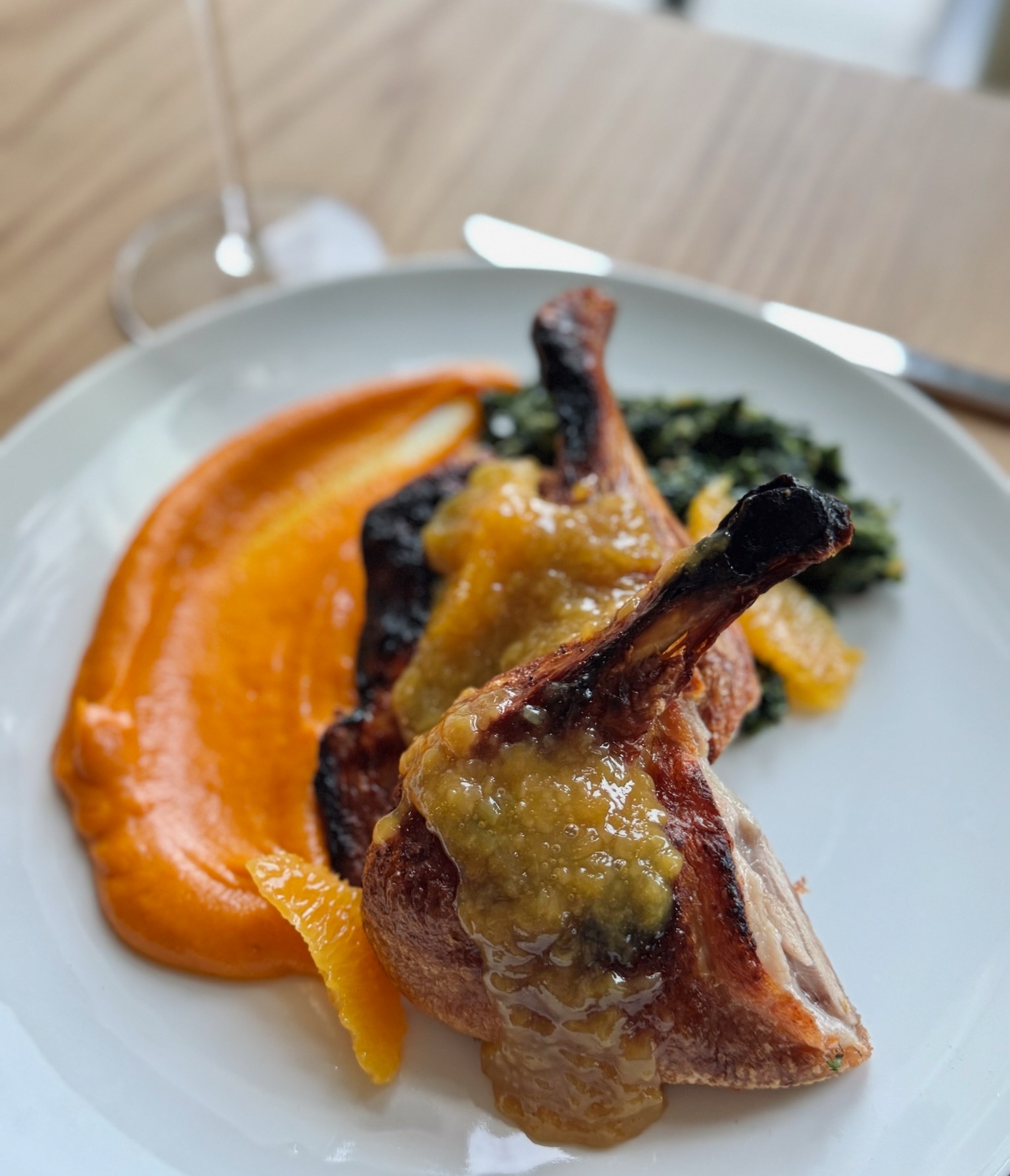 HALF ROASTED MAPLE LEAF DUCK À LORANGE-1