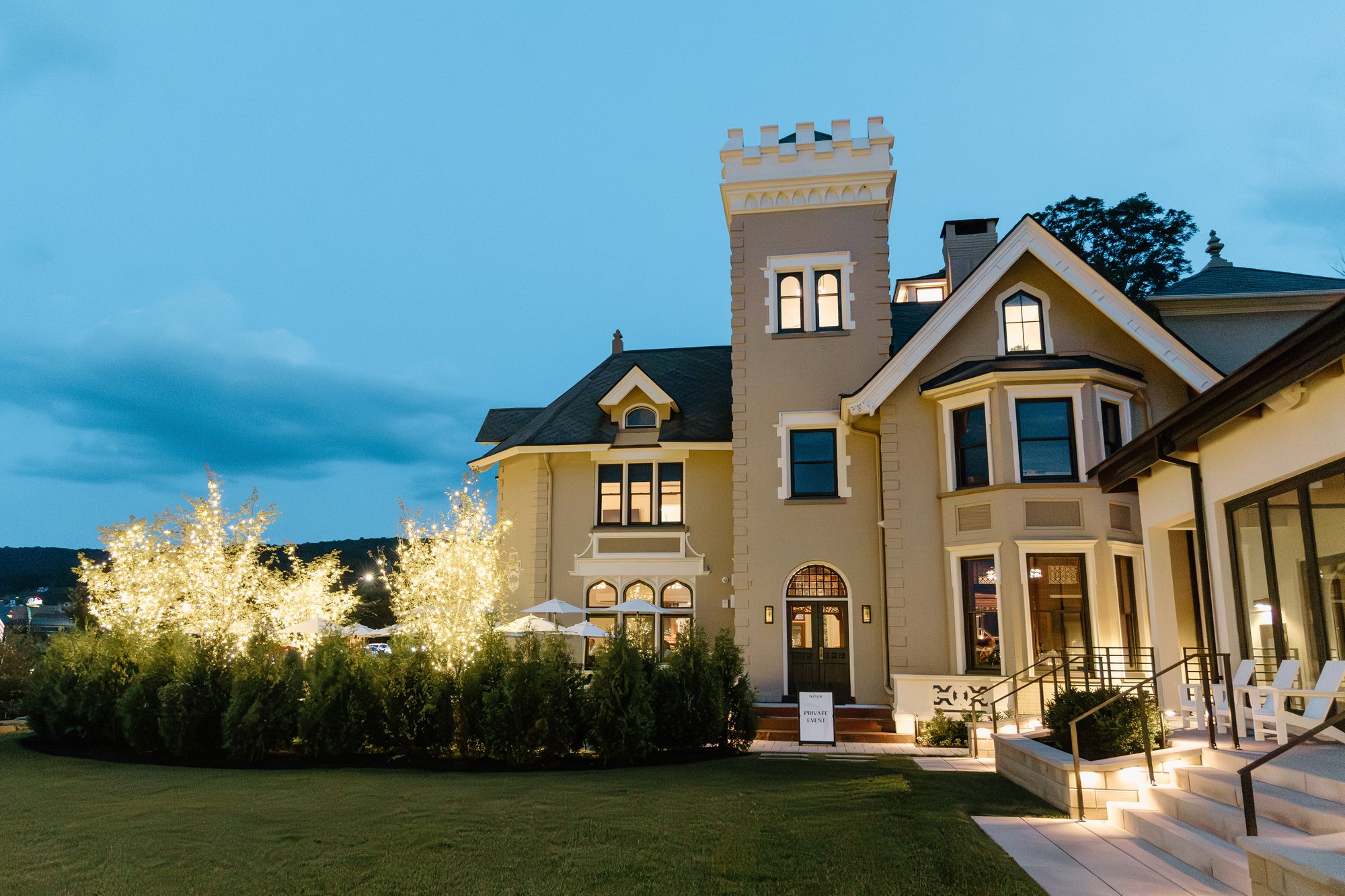 Mansion Private Event at night